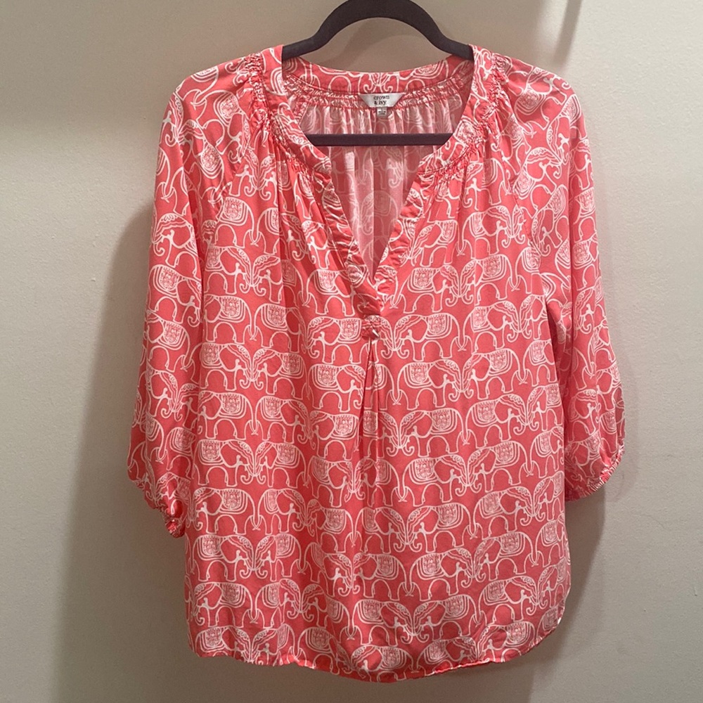 Crown & Ivy blouse, pink